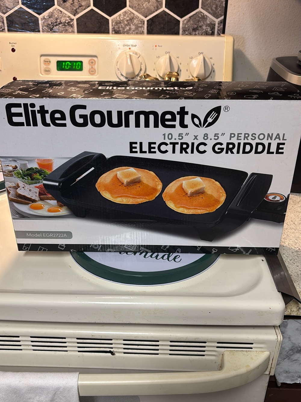 Black Personal Electric Griddle - 10.5" x 8.5"